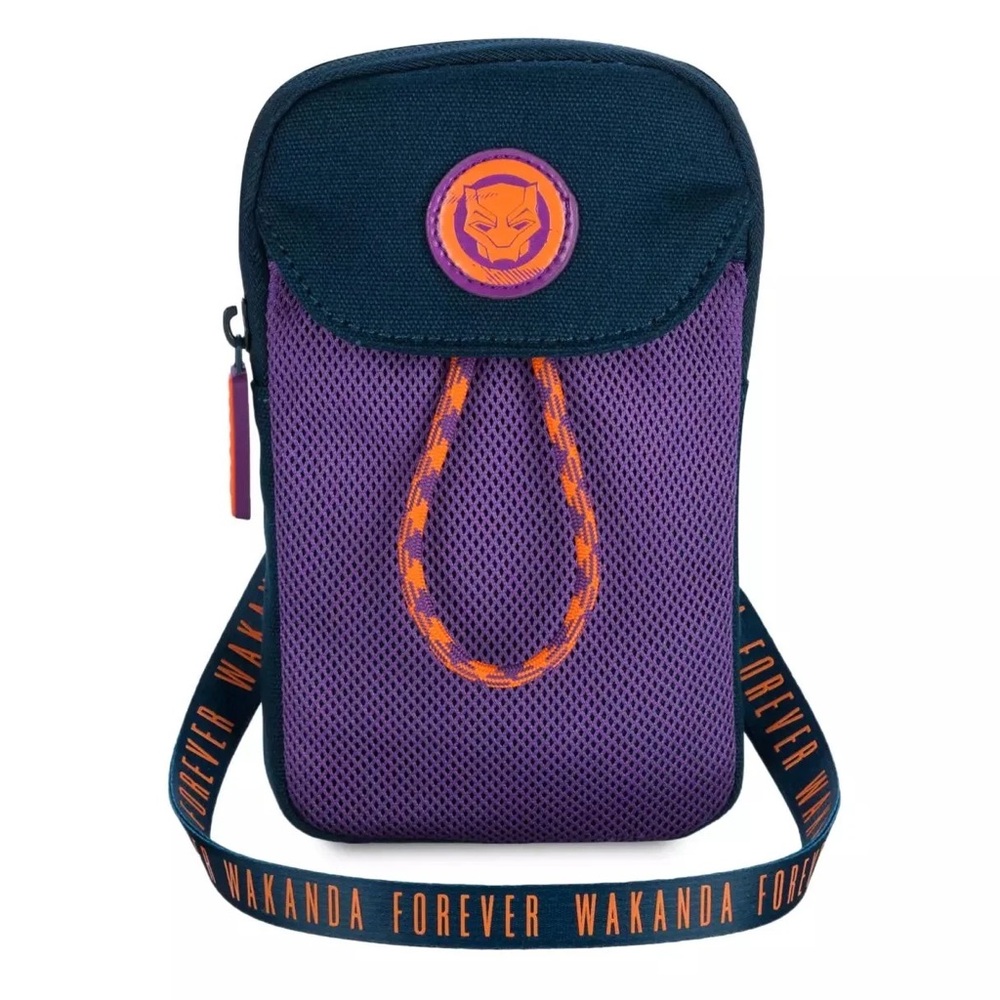 Disney Purple and Navy Wakanda Forever Crossbody Pouch